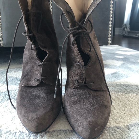 Christian Louboutin brown suede booties size 38.5 - Picture 3 of 4